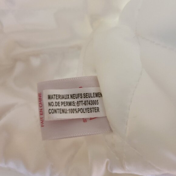 Vintage Reflections faux Ivory Fur Short Brim Quilting Hat Retro WOMEN Rose Pin - Picture 8 of 16